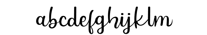 Happy Signature Font LOWERCASE