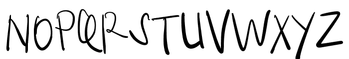 Happy Sketches Regular Font UPPERCASE