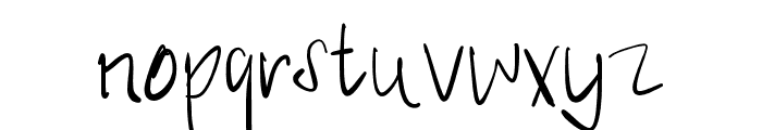 Happy Sketches Regular Font LOWERCASE