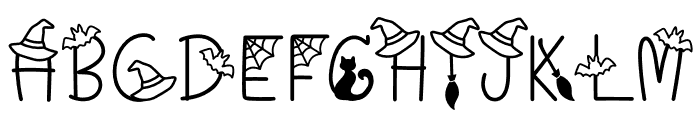 Happy Spooky Regular Font UPPERCASE