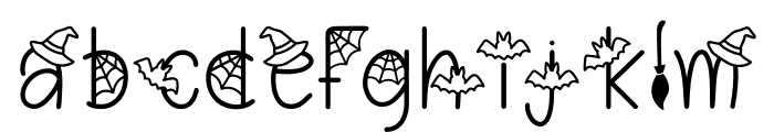 Happy Spooky Regular Font LOWERCASE
