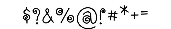 Happy Swirl Font OTHER CHARS
