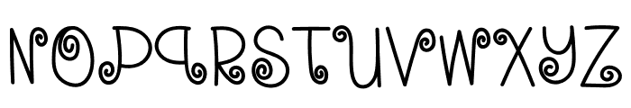 Happy Swirl Font UPPERCASE