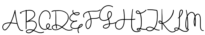 Happy Swirly Font UPPERCASE