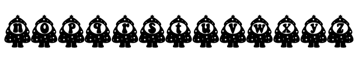 Happy christmas tree Font LOWERCASE