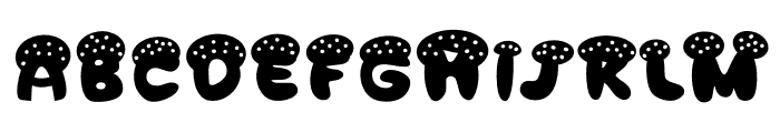 Happy fungy Font UPPERCASE