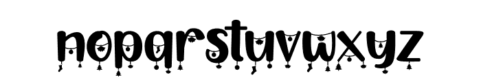 HappyChristmasParty Decor Font LOWERCASE
