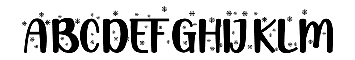 HappyChristmasParty Snow Font UPPERCASE