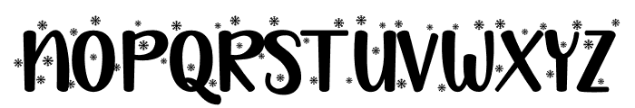 HappyChristmasParty Snow Font UPPERCASE