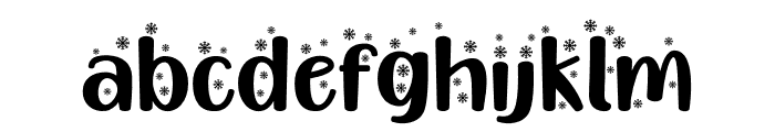 HappyChristmasParty Snow Font LOWERCASE