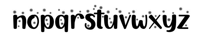 HappyChristmasParty Snow Font LOWERCASE