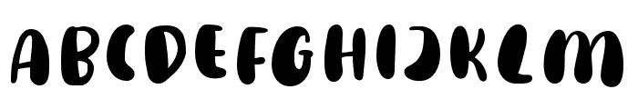 HappyWeight-Regular Font UPPERCASE