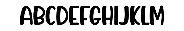 Happykin Font UPPERCASE