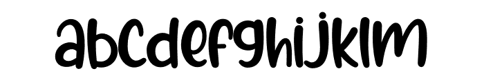 Happykin Font LOWERCASE