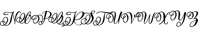 Harahel-Italic Font UPPERCASE