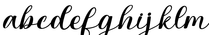 Harahel-Italic Font LOWERCASE