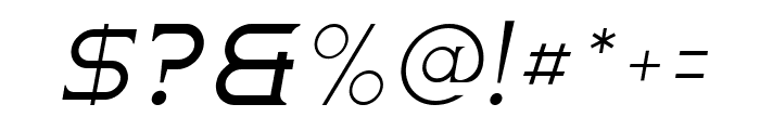 Harbourger Light Italic Font OTHER CHARS