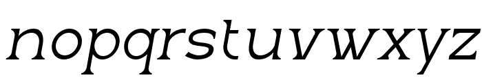 Harbourger Light Italic Font LOWERCASE