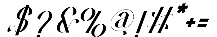 Hardenburg Italic Font OTHER CHARS