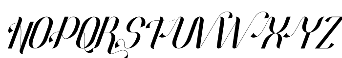 Hardenburg Italic Font UPPERCASE