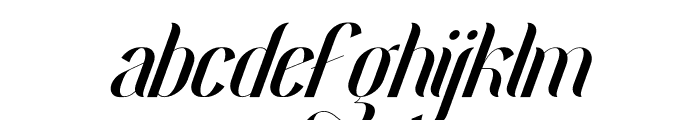 Hardenburg Italic Font LOWERCASE
