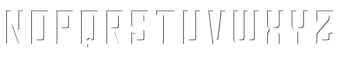 Hardsign Inline Font LOWERCASE