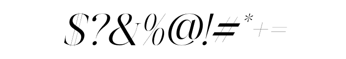Harfine Italic Font OTHER CHARS