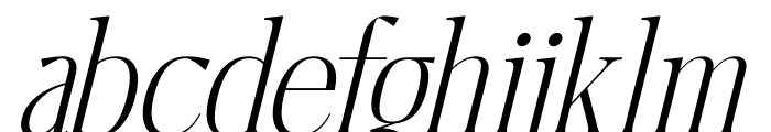 Harfterd Italic Font LOWERCASE