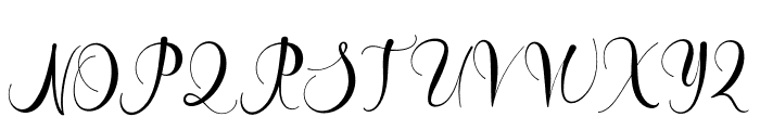 Hargrey Molly Font Regular Font UPPERCASE