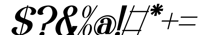 Haringit Italic Font OTHER CHARS
