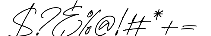 Harington Signature Font OTHER CHARS