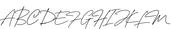 Harington Signature Font UPPERCASE