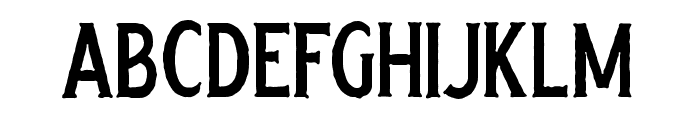 Harlend-Serif Rough Font UPPERCASE