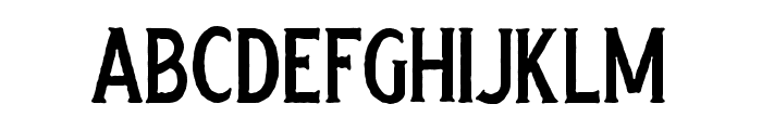 Harlend-Serif Rough Font LOWERCASE