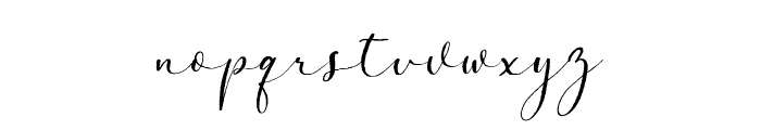 Harley Quince Signature Italic  Font LOWERCASE