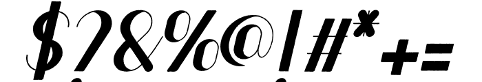 Harmonis Italic Font OTHER CHARS