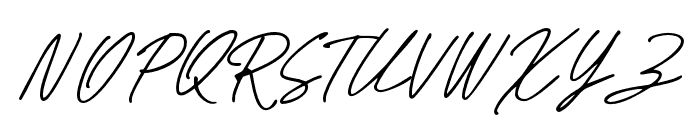 Hartens-Script Font UPPERCASE