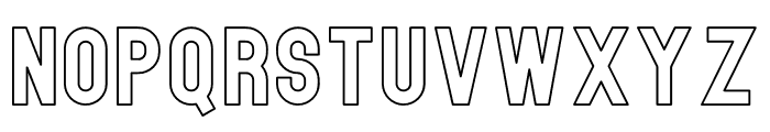 Harthen Thick Outline Thick Outline Font LOWERCASE