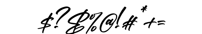 Harthenlie Italic Font OTHER CHARS