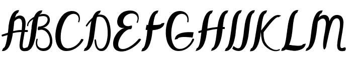 Harther Font UPPERCASE