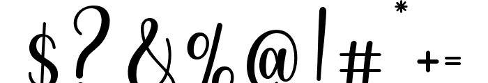 Harton Script Regular Font OTHER CHARS