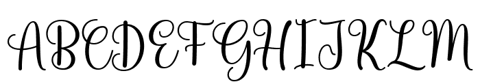 Harton Script Regular Font UPPERCASE