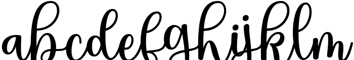 Harton Script Regular Font LOWERCASE