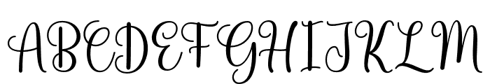 HartonScript-Regular Font UPPERCASE