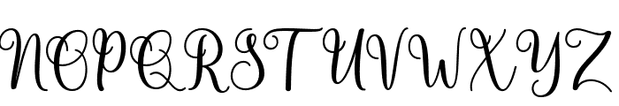 HartonScript-Regular Font UPPERCASE