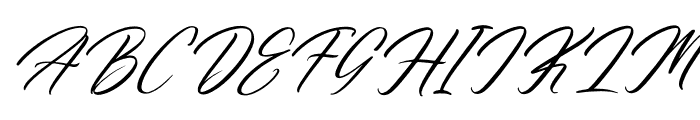 Harttemon Alisthera Italic Font UPPERCASE