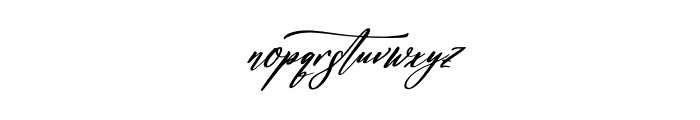 Harttemon Alisthera Italic Font LOWERCASE