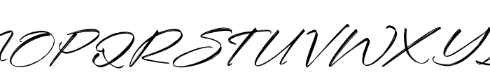 Harttley Suttonline Italic Font UPPERCASE