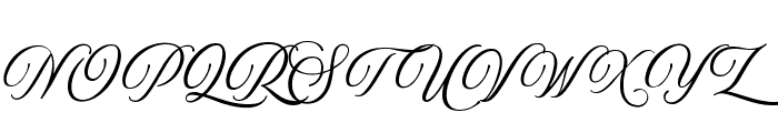 Harume Roman Calligraphy Font UPPERCASE