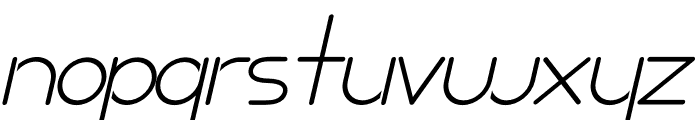 Harumi Italic Font LOWERCASE